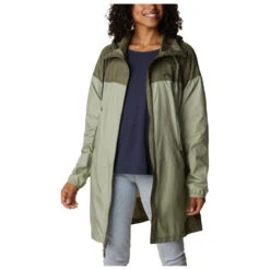 Columbia Women's Flash Challenger Long Windbreaker - Mantel -Maier Sports Verkäufe columbia womens flash challenger long windbreaker mantel detail 4